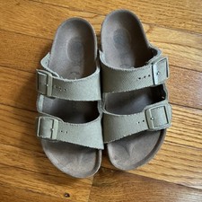 Birkenstock youth size 1 32uk green Adjustable Strap Sandals Fabric Upper