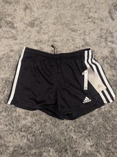 Adidas Girls Youth Core Athletic Short Black Size Small 7/8