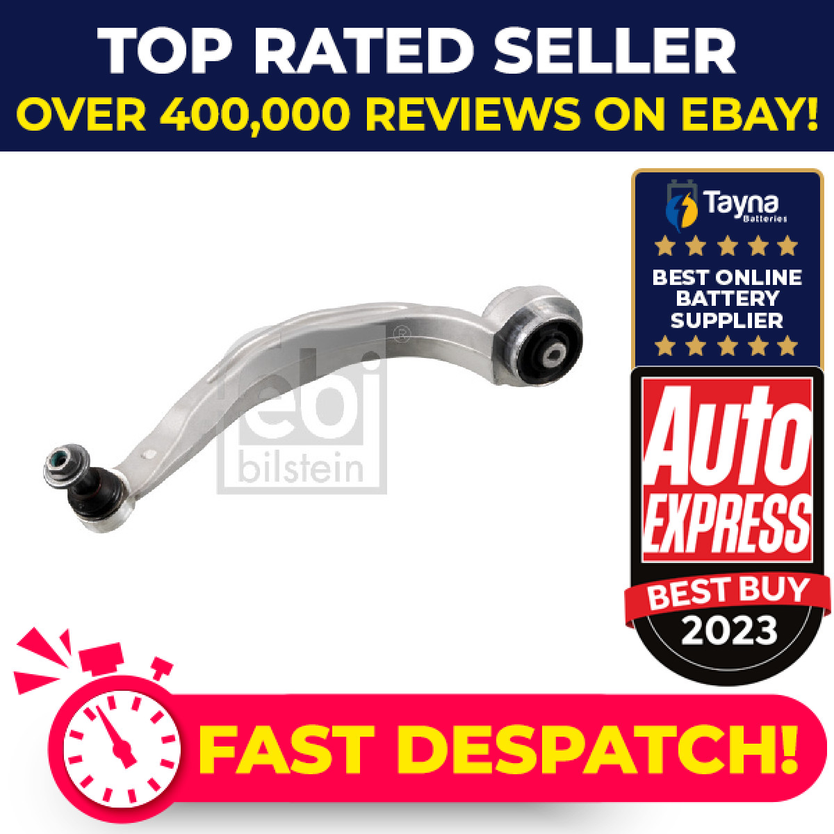 Wishbone / Suspension Arm Front Right 177732 Febi Track Control 8KD407694H New