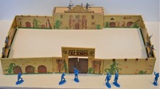 Marx Painted Tin Litho Alamo Fort Chapel Crockett Texans