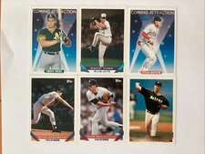 1993 Topps #624 Militello, 686 Springer, 720 Cone, 792, 807 Neel 820 6-Card Lot