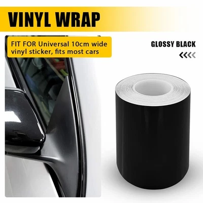 AUXITO Gloss Black De-chroming Chrome Delete Vinyl Wrap Tape 100mm x 10m Wrapping Vinyl