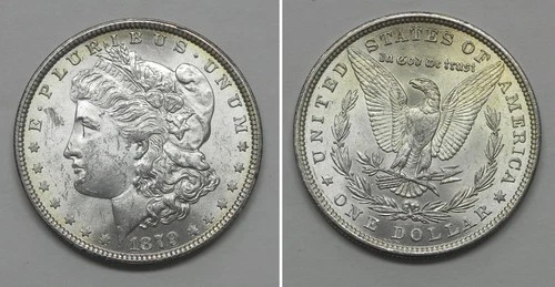 X7441  1879 Morgan Dollar, Choice BU