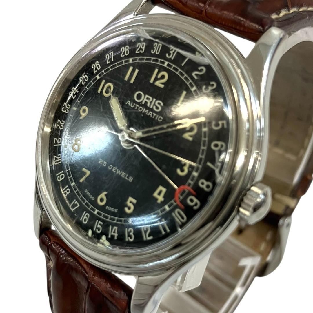 ORIS Automatic Watch 25 Jewels Pointer Date Vinta… - image 2