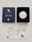 2018-W BURNISHED AMERICAN SILVER EAGLE IN OGP WITH COA