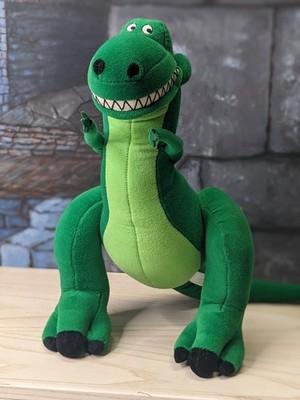 Disney Store Pixar vintage 90's Toy Story large plush REX dinosaur