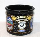 Get Your Kicks On ROUTE 66 LANDMARKS Coffee MUG Black & White Specks EST 1929 — photo 1