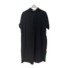 & Other Stories Women's Black Shirt Short Sleeves Dress ~ EU 34 UK 8 - Free P&P