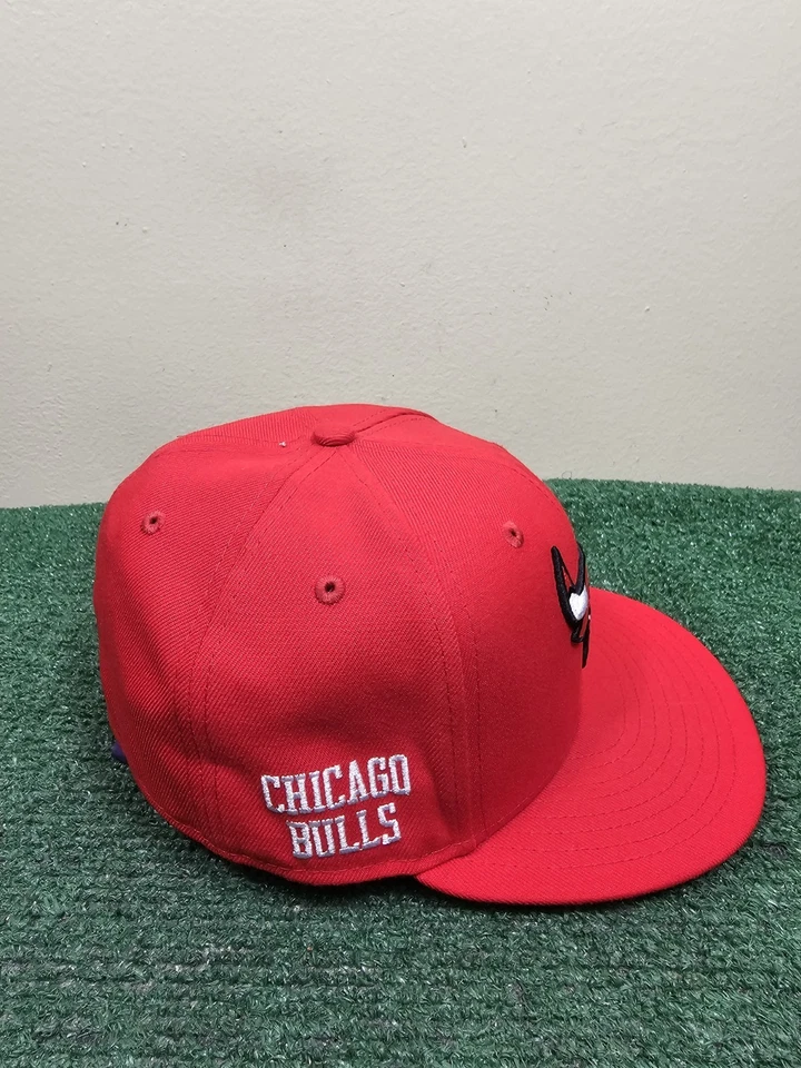 Chicago Bulls New Era Gorra Roja Ajustada Para Hombre 7 3/8 Baloncesto NBA Foto 3 de 4