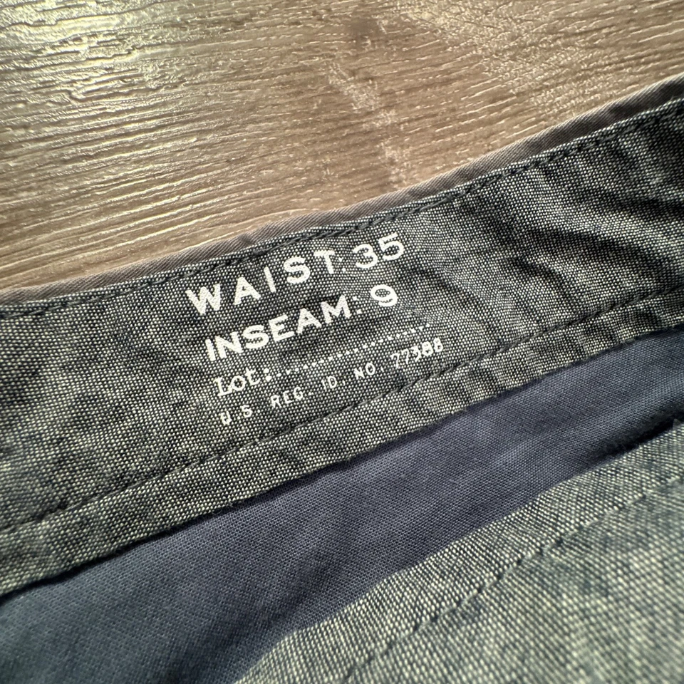 Pantalones Cortos J Crew Para Hombre 35 Gris 9" Chino Algodón Preppy Mínimo Clásico Informal Foto 3 de 4