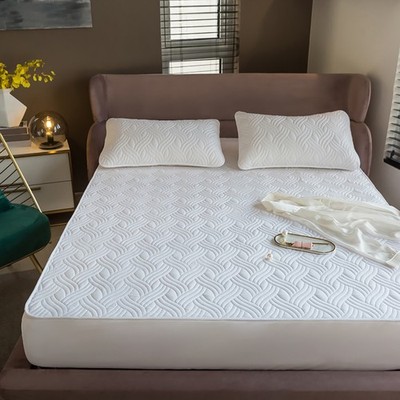 3PCS Waterproof Mattress Protector Organic Cotton Breathable Mattress Bed Cover