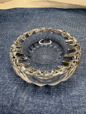 Baccarat Alicante Crystal Ashtray Round French  Ashtray