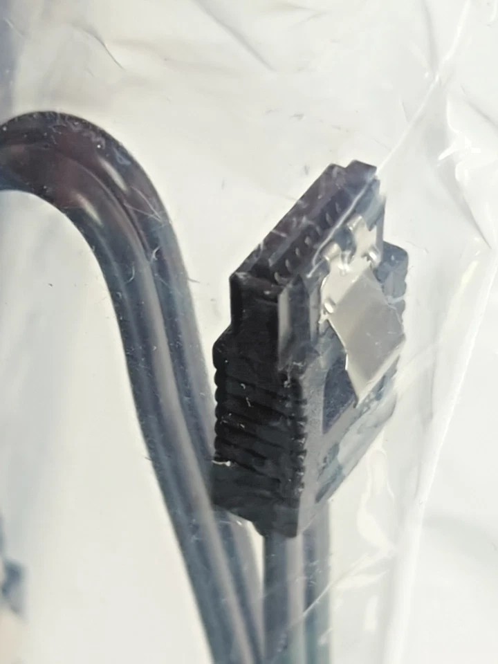 2x MSI SATA III 6Gb/s Data Cables (Straight & Right Angle) – Black, New - Image 3 of 4