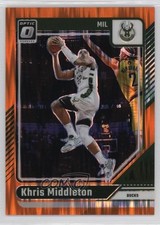 2024-25 Panini Donruss Optic Orange Shock Prizm 82/225 Khris Middleton #177 1ay2