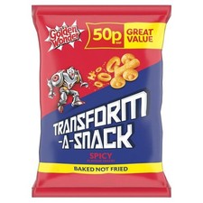 Golden Wonder Transform A Snack Spicy Flavour Crisps Full Box 30 Packs x 27grams