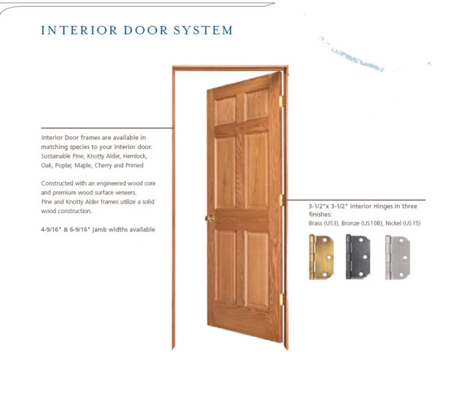 Agitador de misión plana igual de abedul 5 paneles grado de mancha puertas interiores de núcleo sólido Foto 2 de 4