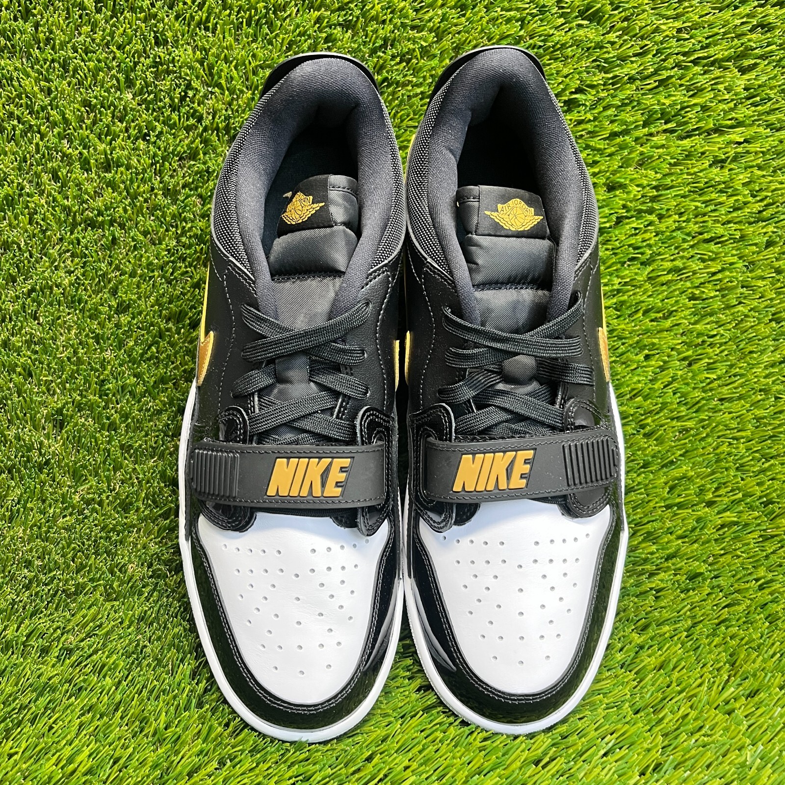 SAOLA Scarpe da ginnastica Nike Air Jordan Legacy 312 basse da uomo taglia 10 5 nere oro