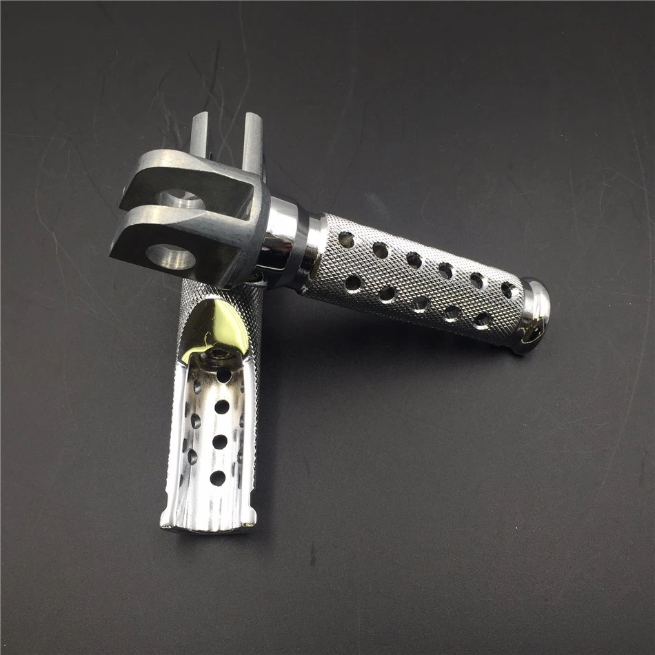 Silver Front Foot Pegs For Kawasaki EX250 EX500 Ninja ZX6 D/E/R ZX750 Ninja - Image 4 of 4