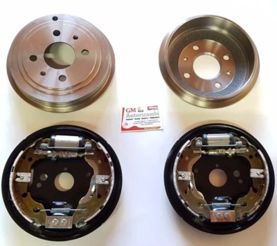 ATE' KIT FRENI POSTERIORI PIATTELLO GANASCE CILINDRETTI TAMBURI FIAT PANDA 169 2003>