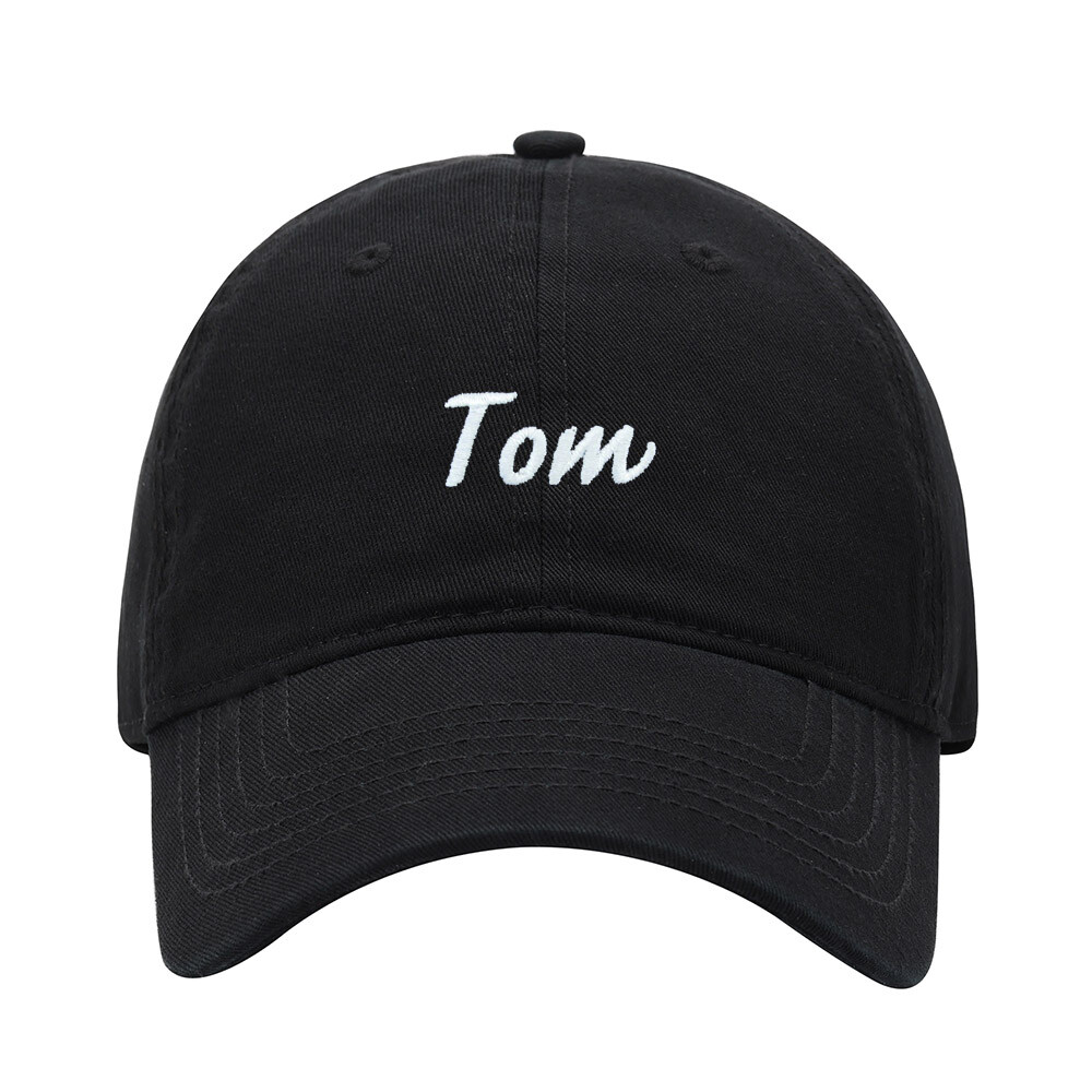 Baseball Cap Men Name Tom Gift Embroidered Washed Cotton Dad Hat Baseball Caps