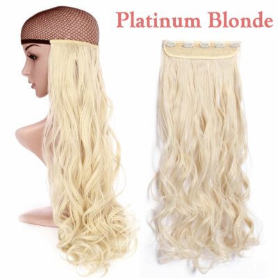 One Piece THICK 100% Real Natural Clip in Hair Extensions Full Head as human USA
