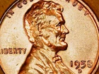 1958 D American Cent Uncirculated Red Lincoln Wheat Penny Denver Mint