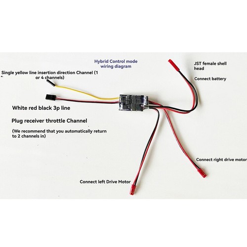Dual Way Brushed ESC 18A x2 Mixed Control Speed Controller for RC Car Boat Tank - Picture 3 of 7