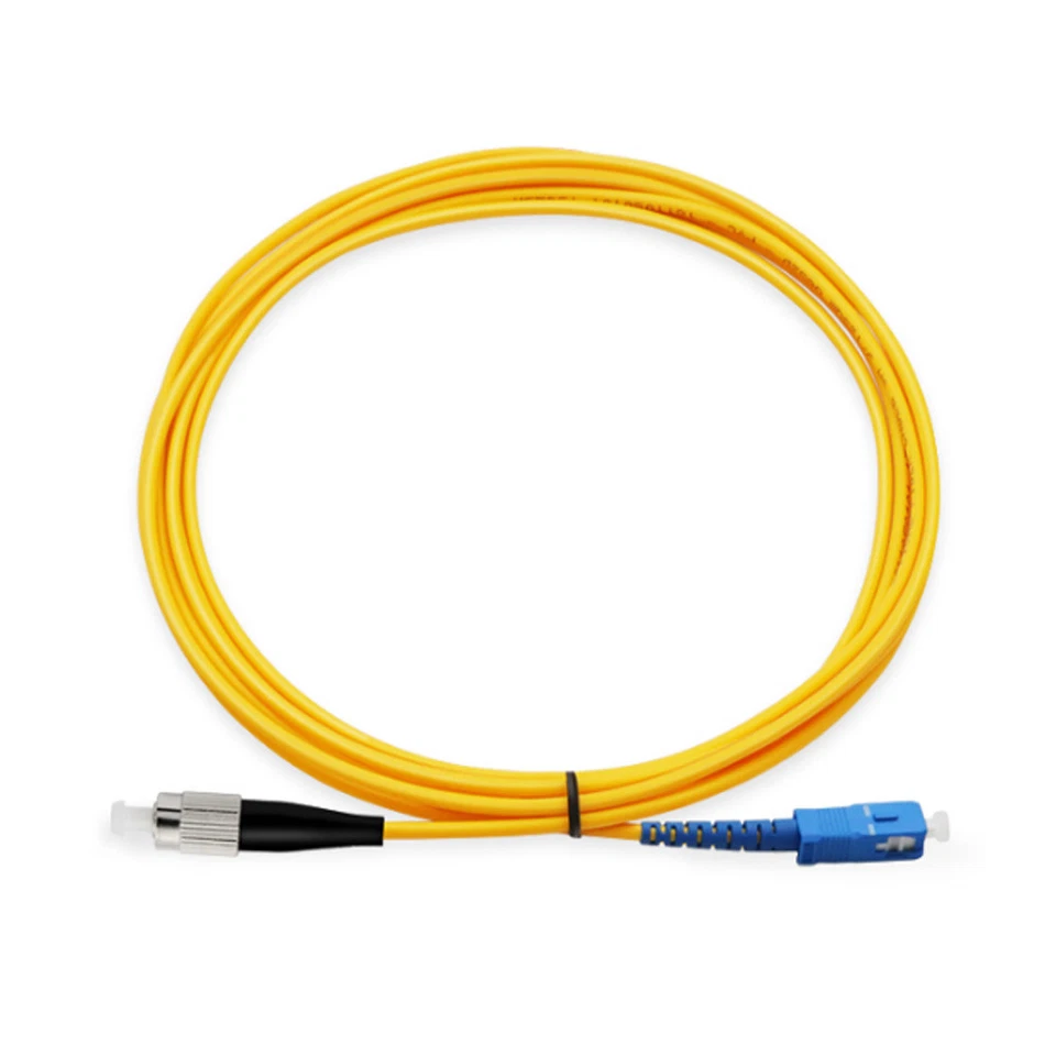 10PCS 3M FC-SC Simplex 9/125 SingleMode SM Fiber Optic Cable Patch Cord Jumper - Image 2 of 3
