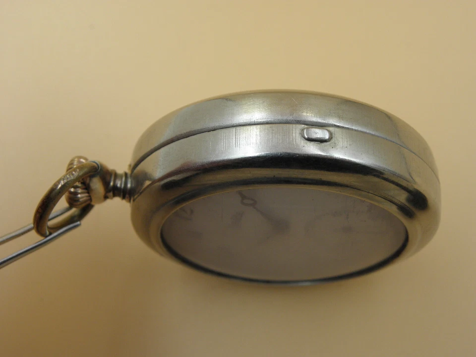 ZentRa - Reloj Bolsillo Plateado Esmalte Dial Cal 76 Original Estuche Extra Foto 4 de 4