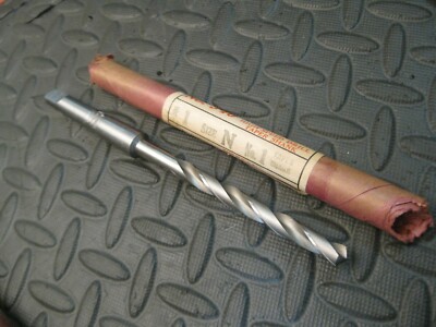 .302'' ''N'' #1mt Shank Drill, 6-1/2'' Oal. Vintage Cleveland Forge USA