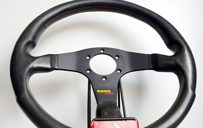 MOMO Corse leather steering wheel Honda Civic BMW E30 Audi RS