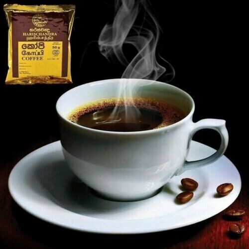 Harischandra Ceylon Natural Black Coffee Powder Pure Organic 100g Free