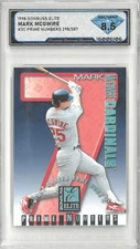 1998 Donruss Elite MARK MCGWIRE #3C Prime Numbers /387 💎 DSG 8.5 NM/Mint