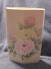 Vintage ROYAL PEONY JAPAN VASE GOLD RIMMED PINK YELLOW AND WHITE PEONIES — photo 10