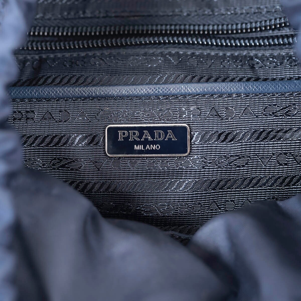 69841 auth PRADA Baltico blue nylon Vela Small Backpack Bag | eBay