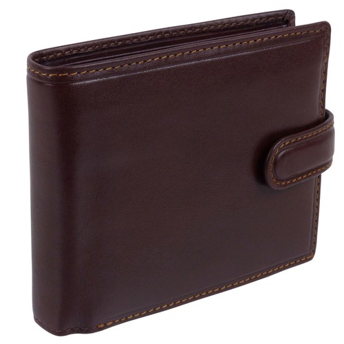 Cartera italiana de cuero con pestañas para hombre de Visconti; colección Monza regalo en caja - Imagen 2 de 15