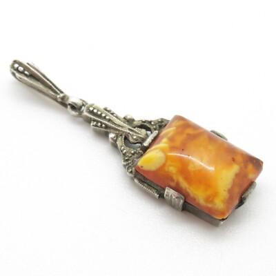 TOP Anhänger aus Silber (geprüft) Bernstein Butterscotch Honigbernstein Amber