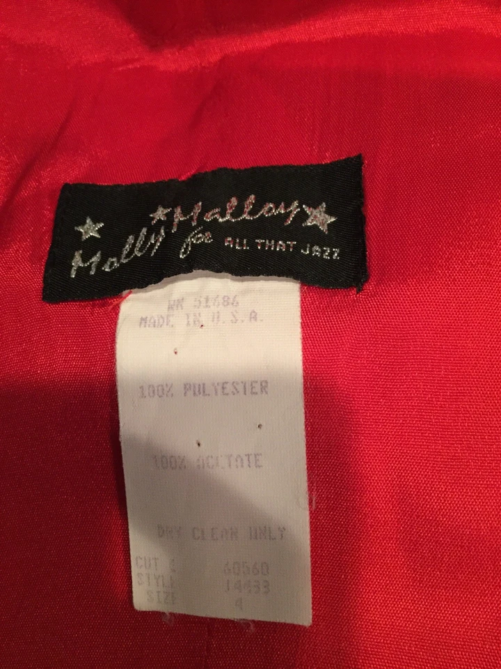 VESTIDO MOLLY MALLOY FOR ALL THAT JAZZ ROJO - TALLA 4 Foto 4 de 4