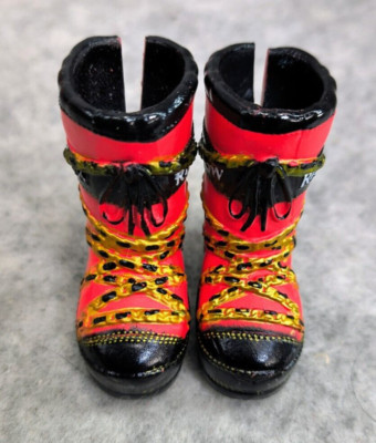 Accessories for Rainbow High doll  red black snow ski boots