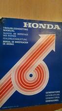Honda groupe électrogène generator : manuel d'atelier shop manual 1987