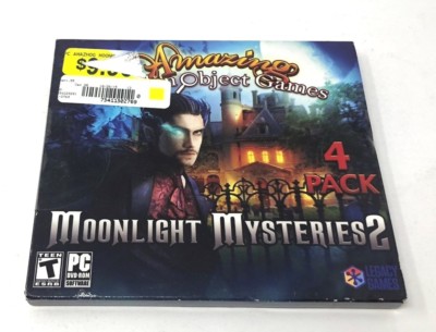 Moonlight Mysteries: 2 Amazing Hidden Object Games 4 Pack PC - NEW -