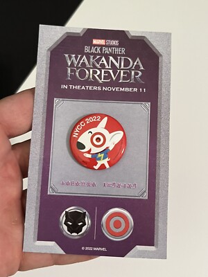 NYCC 2022 Wakanda Forever Target Marvel Pin Exclusive Pinback New York Comic Con