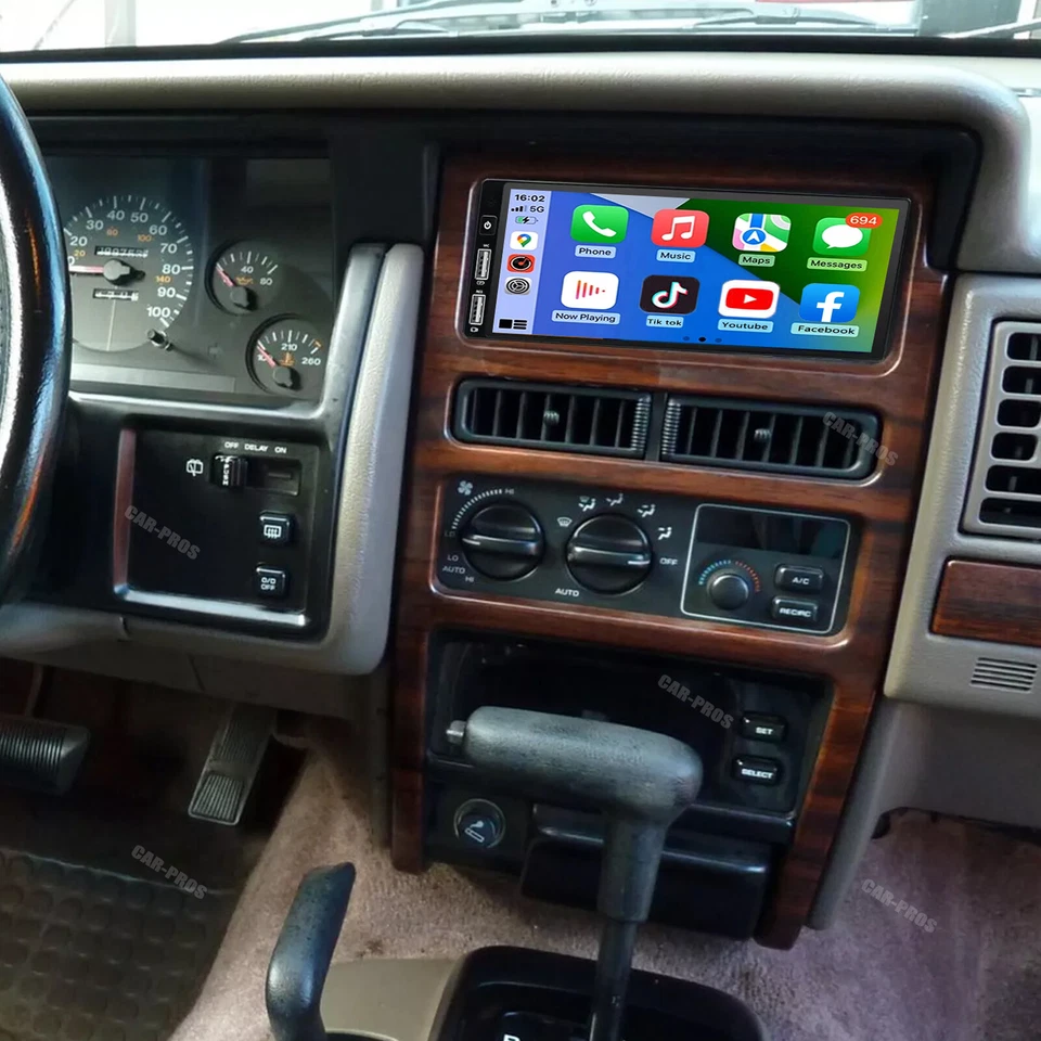 Radio estéreo GPS para auto Apple Carplay Android 13 para Jeep Grand Cherokee 1993-1998 Foto 3 de 4