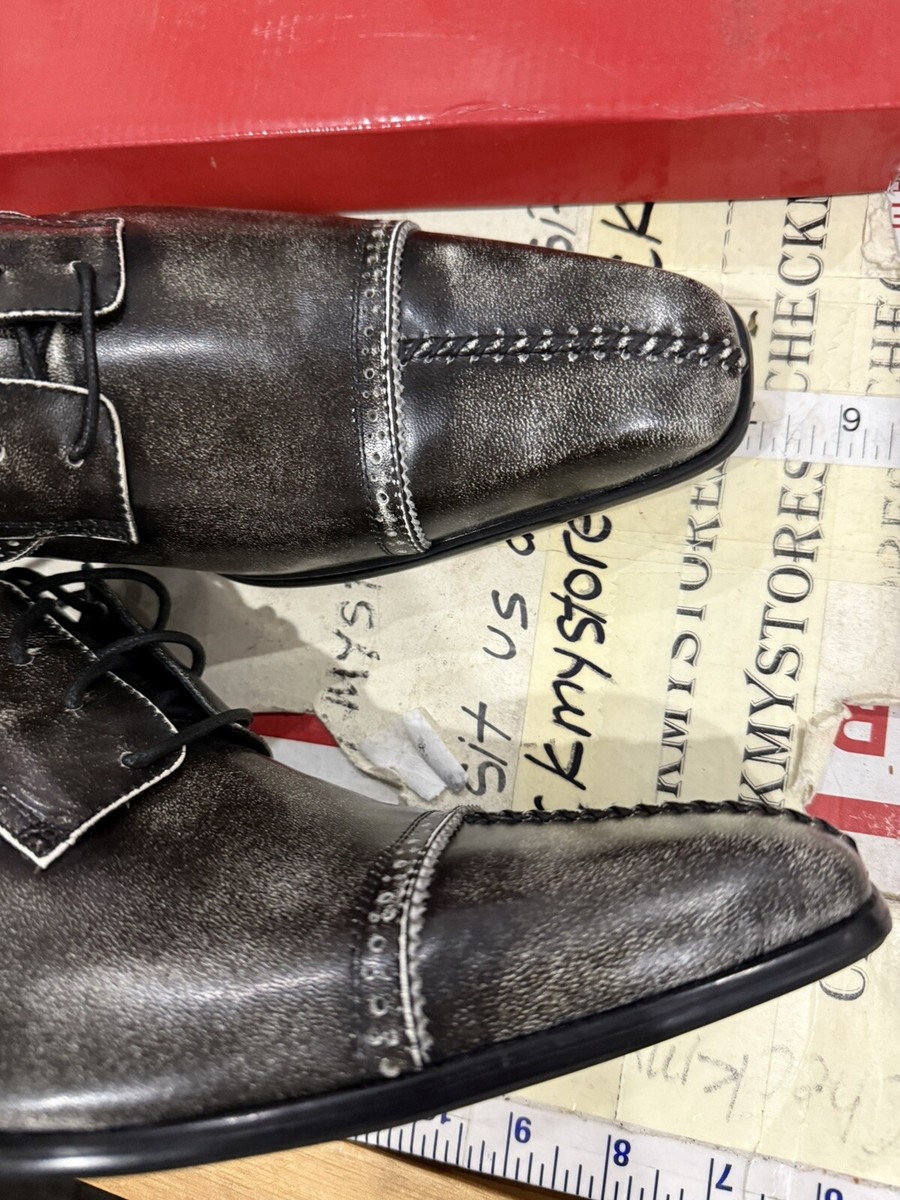Chaussures Franco Carvalli En Cuir Premium – Taille 12 US Homme, Neuves Avec étiquette