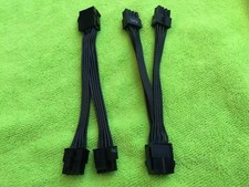 1x EVGA 8 PIN TO dual 8 pin CPU Adapter Power ADAPTER FOR CPU MOTHER BOARD ,