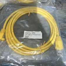 7FT Cat5e Ethernet Cable UTP LAN Network Yellow Lot Of 12