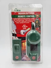 Vintage new Gem indoor outdoor remote control for lights and decorations