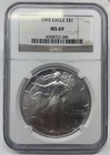 1995 $1 American Silver Eagle MS 69 (NGC)
