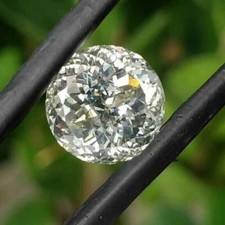 1 Ct Natural White Diamond Round Portuguese Cut VVS1 D Grade GDGL Certified.,