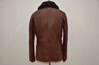 Polo Ralph Lauren Shearling Fur Collar Car Coat Leather Jacket | eBay